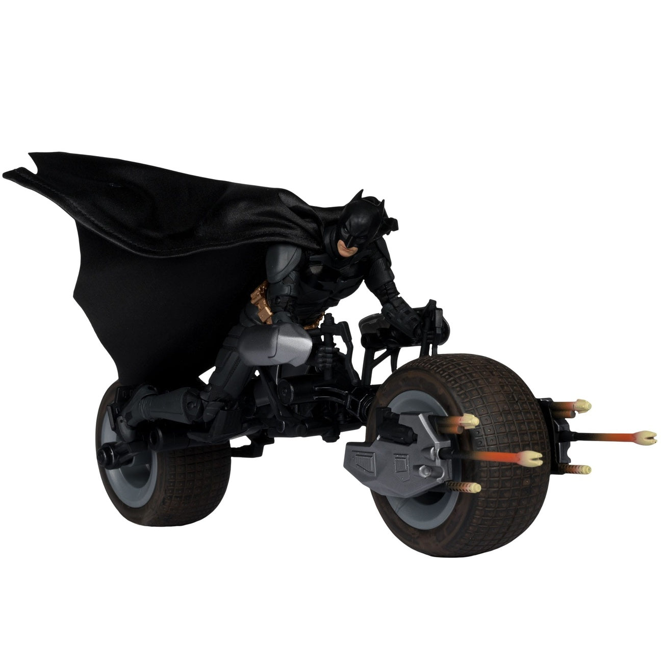 Imagen del producto The Dark Knight DC Multiverse figura de acción con vehículo Batman & The Batpod 18 cm