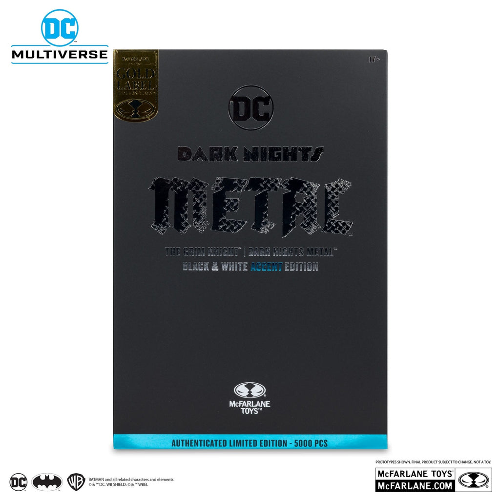 Imagen del producto Figura de acción DC Multiverse The Grim Knight (Dark Nights: Metal) (Black & White Accent Edition) (Gold Label) 18 cm