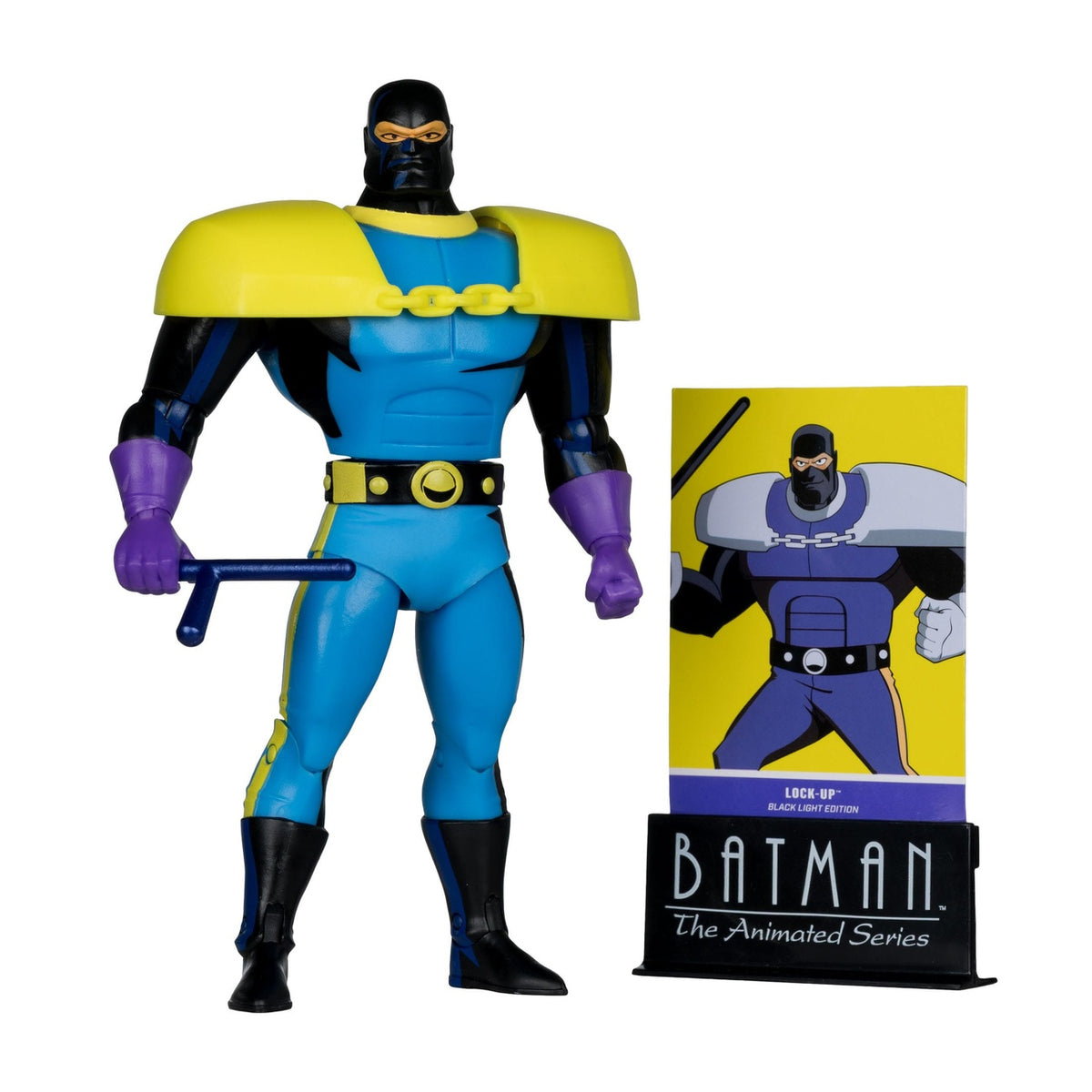 Imagen del producto Batman: La Serie Animada figura de acción DC Direct Build-A Wave 5 Lock-Up Black Light Edition (Gold Label) 15 cm
