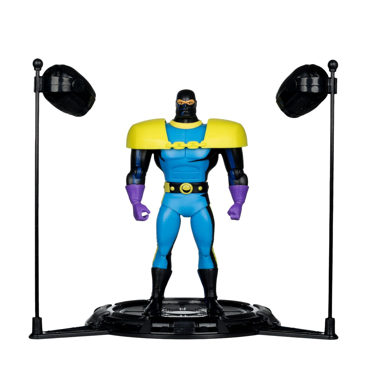 Imagen del producto Batman: La Serie Animada figura de acción DC Direct Build-A Wave 5 Lock-Up Black Light Edition (Gold Label) 15 cm