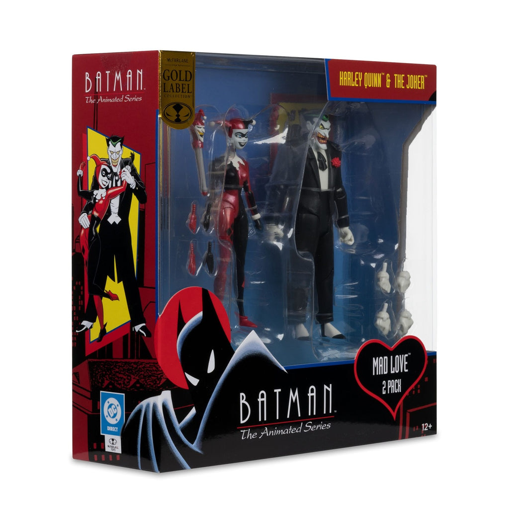 Imagen del producto Batman: The Animated Series Figuras de acción DC Direct Harley Quinn & The Joker (Mad Love) (Gold Label) 18 cm