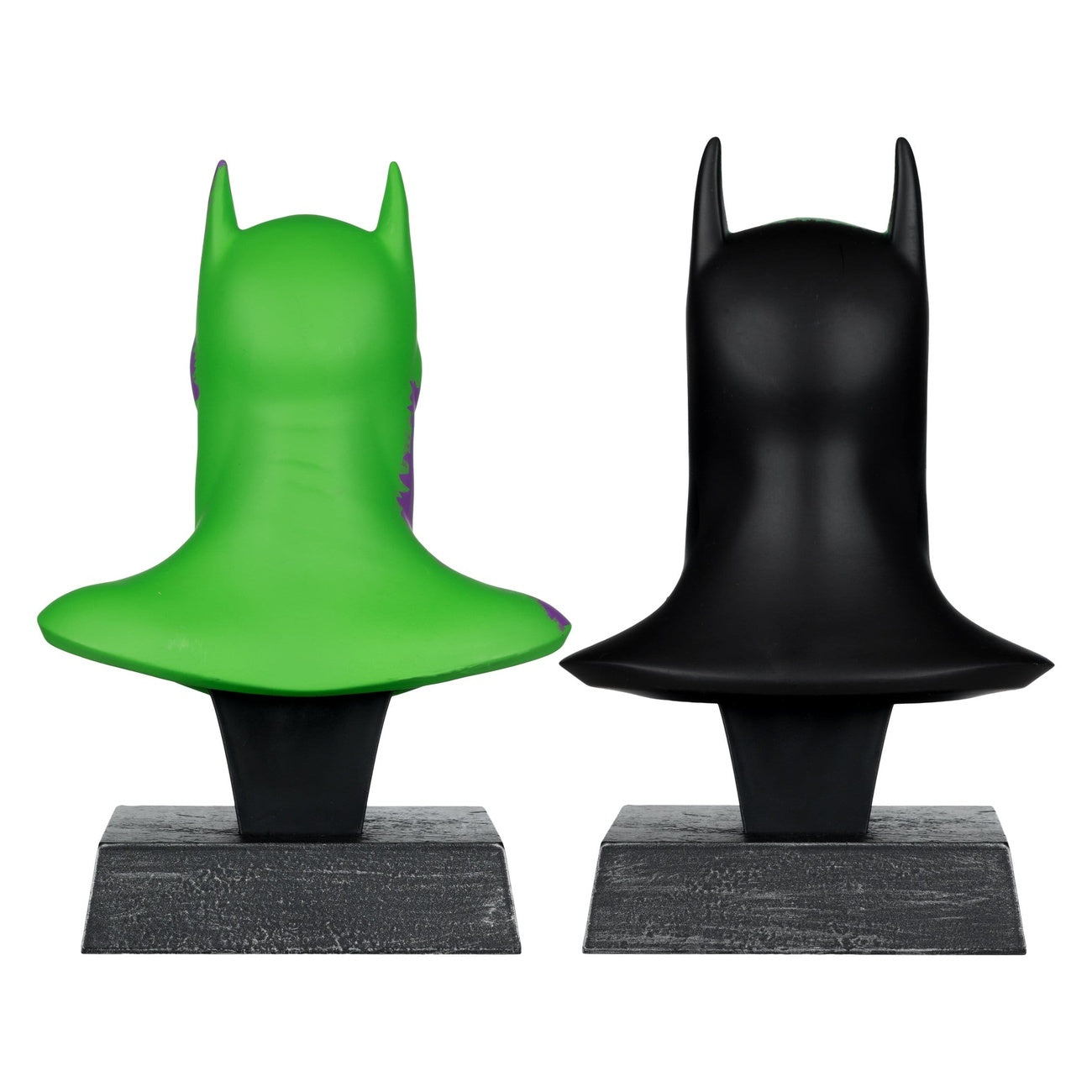 Imagen del producto Batman DC Direct Mini Réplica 1/3 Pack de 2 Máscaras de Batman Hush & Knightfall (Jokerized) (Gold Label) 18 cm