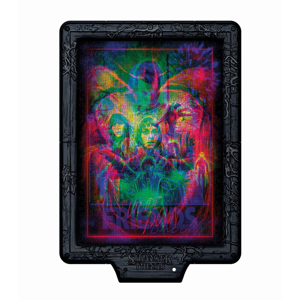 Imagen del producto Stranger Things Metamorphic Art Collection puzzle con efecto luminoso The Upside (520 piezas)