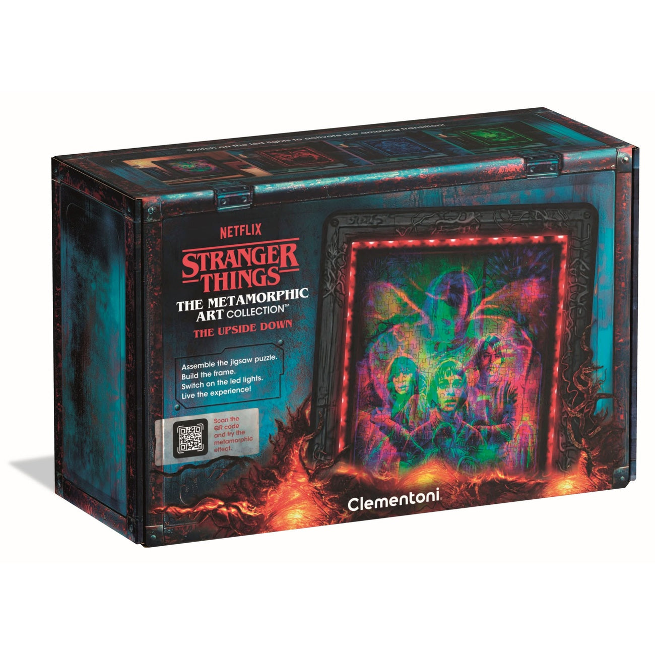 Imagen del producto Stranger Things Metamorphic Art Collection puzzle con efecto luminoso The Upside (520 piezas)