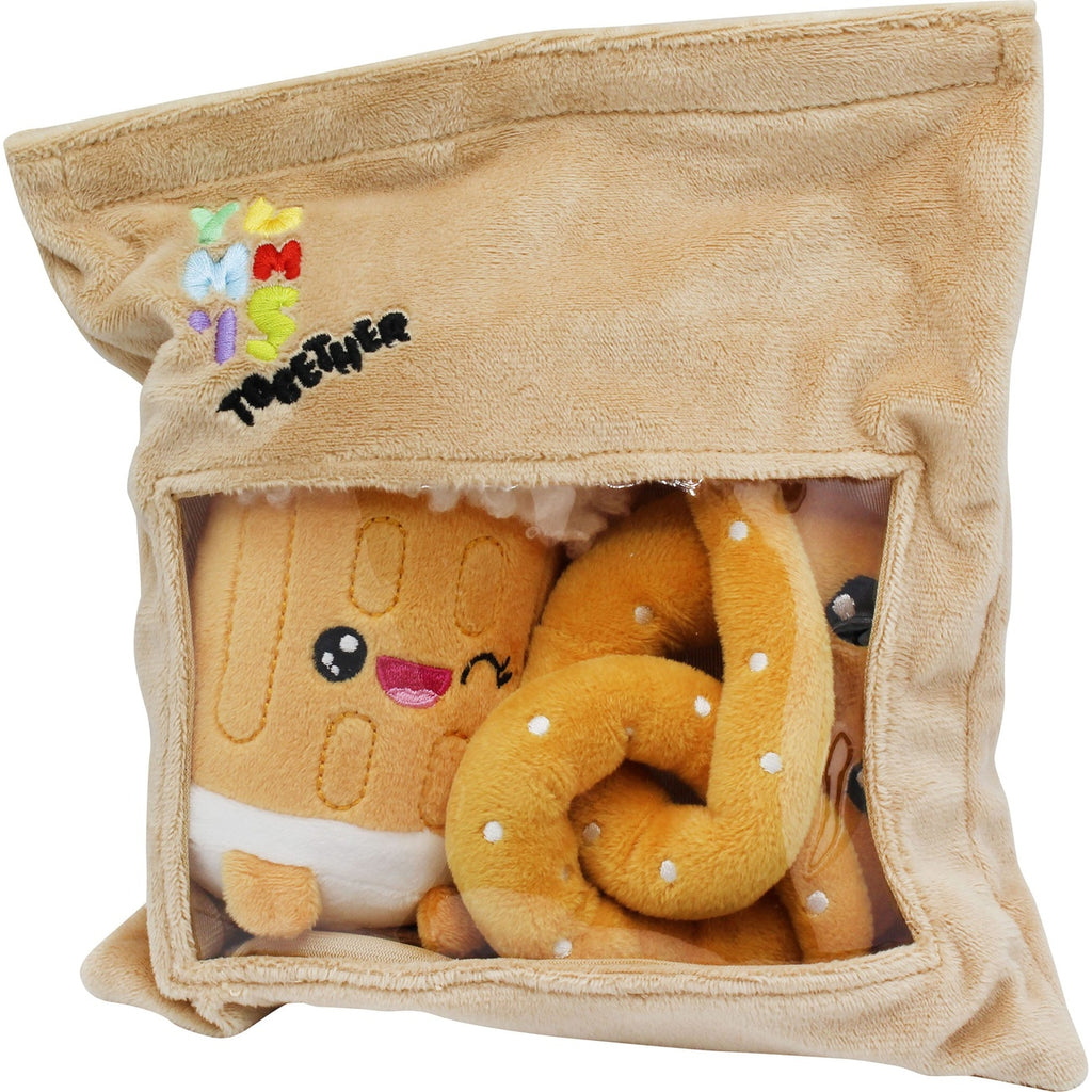 Imagen del producto Yummis Together figuras de peluche pack de 2 Pretzel & Cerveza en Take Away Bag 21 cm
