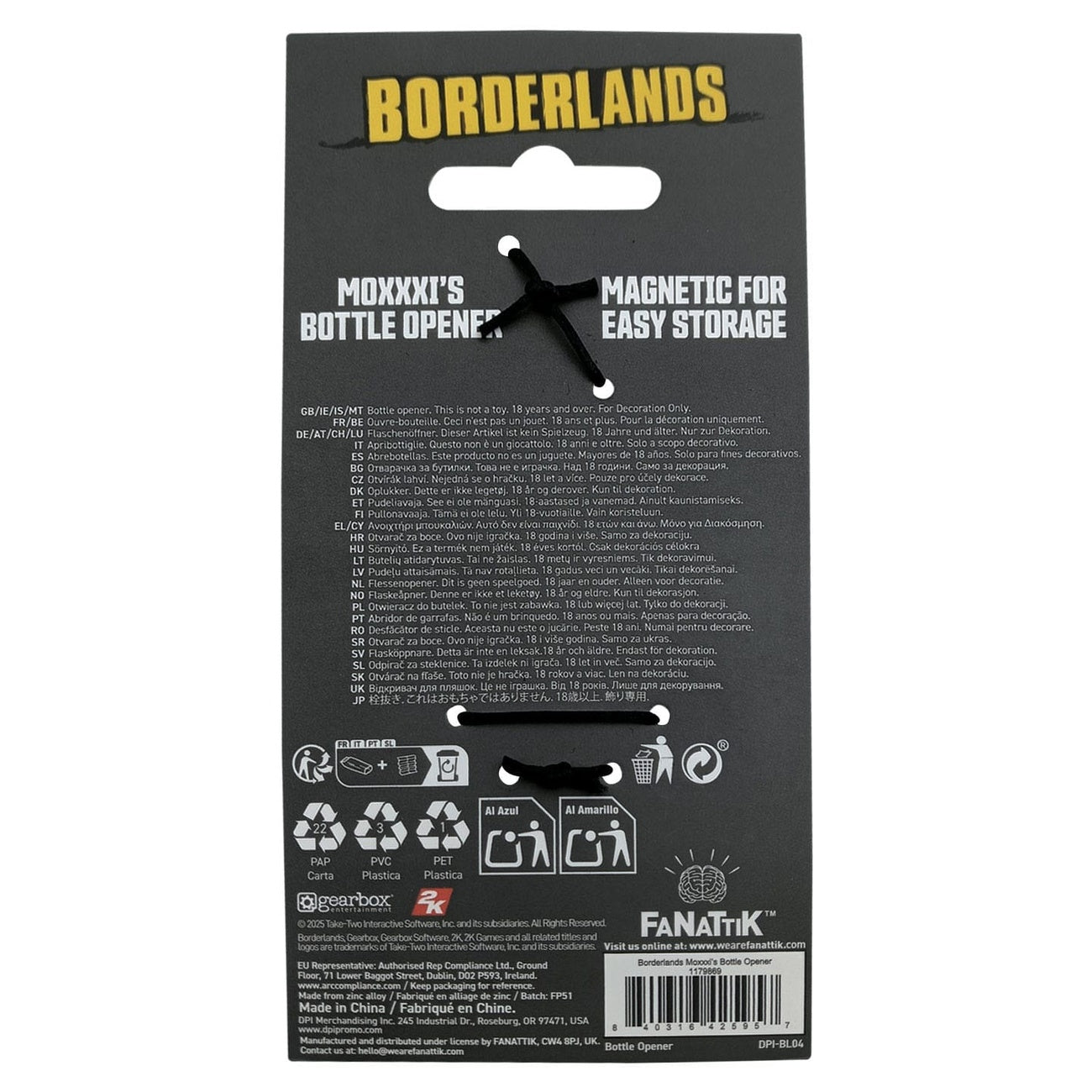 Product image Borderlands Bottle Opener Mad Moxxi
