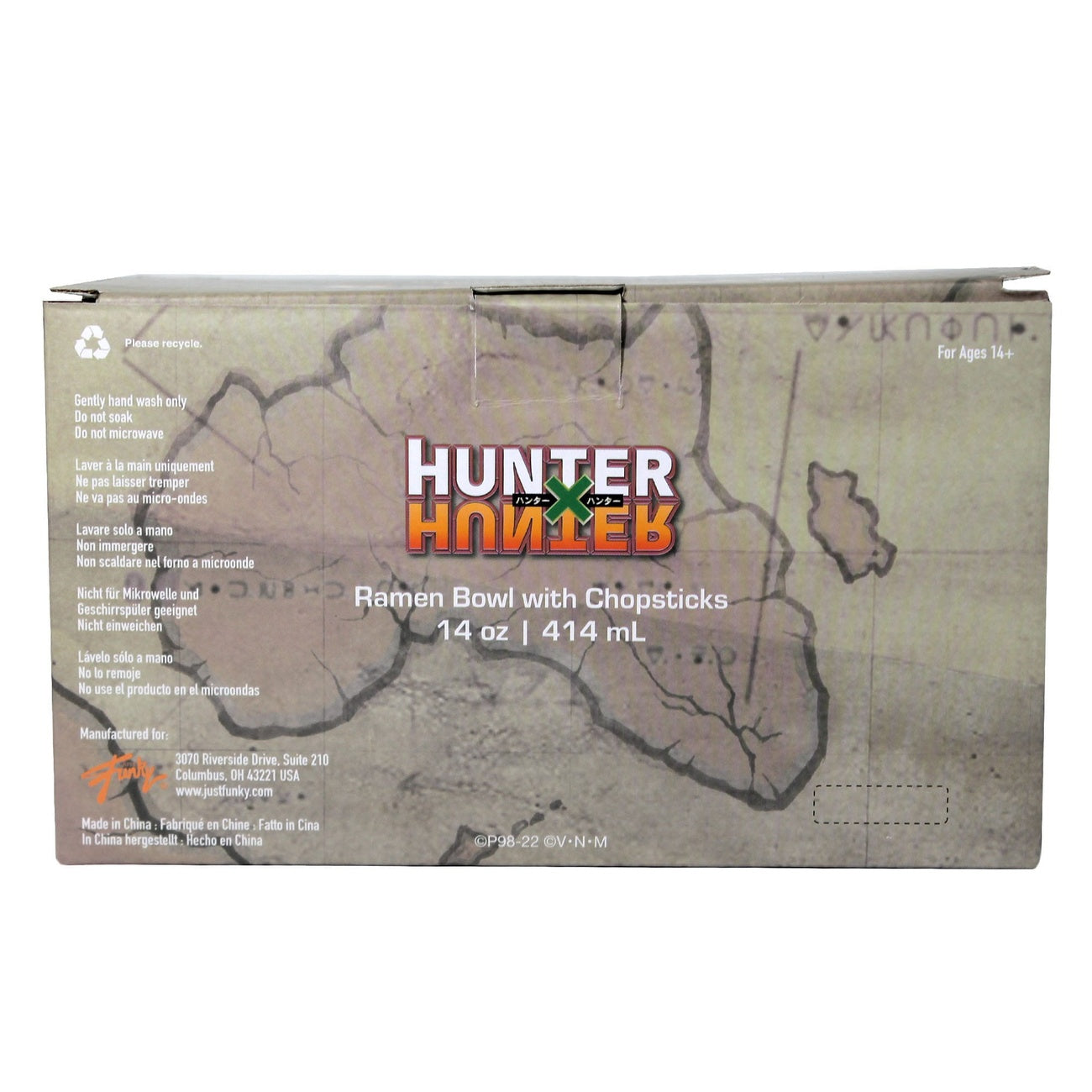 Imagen del producto Bol de ramen Hunter x Hunter con palillos 414 ml