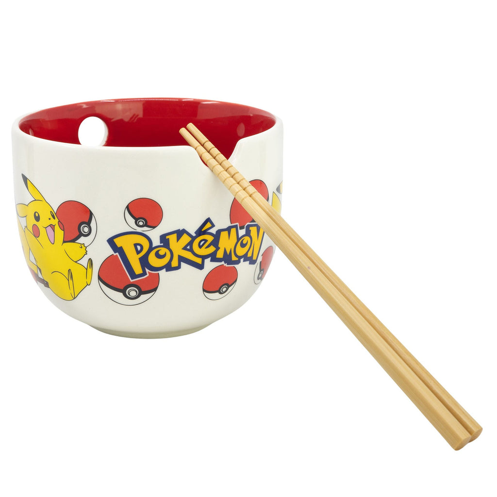 Imagen del producto Bol de ramen Pokémon con palillos Face