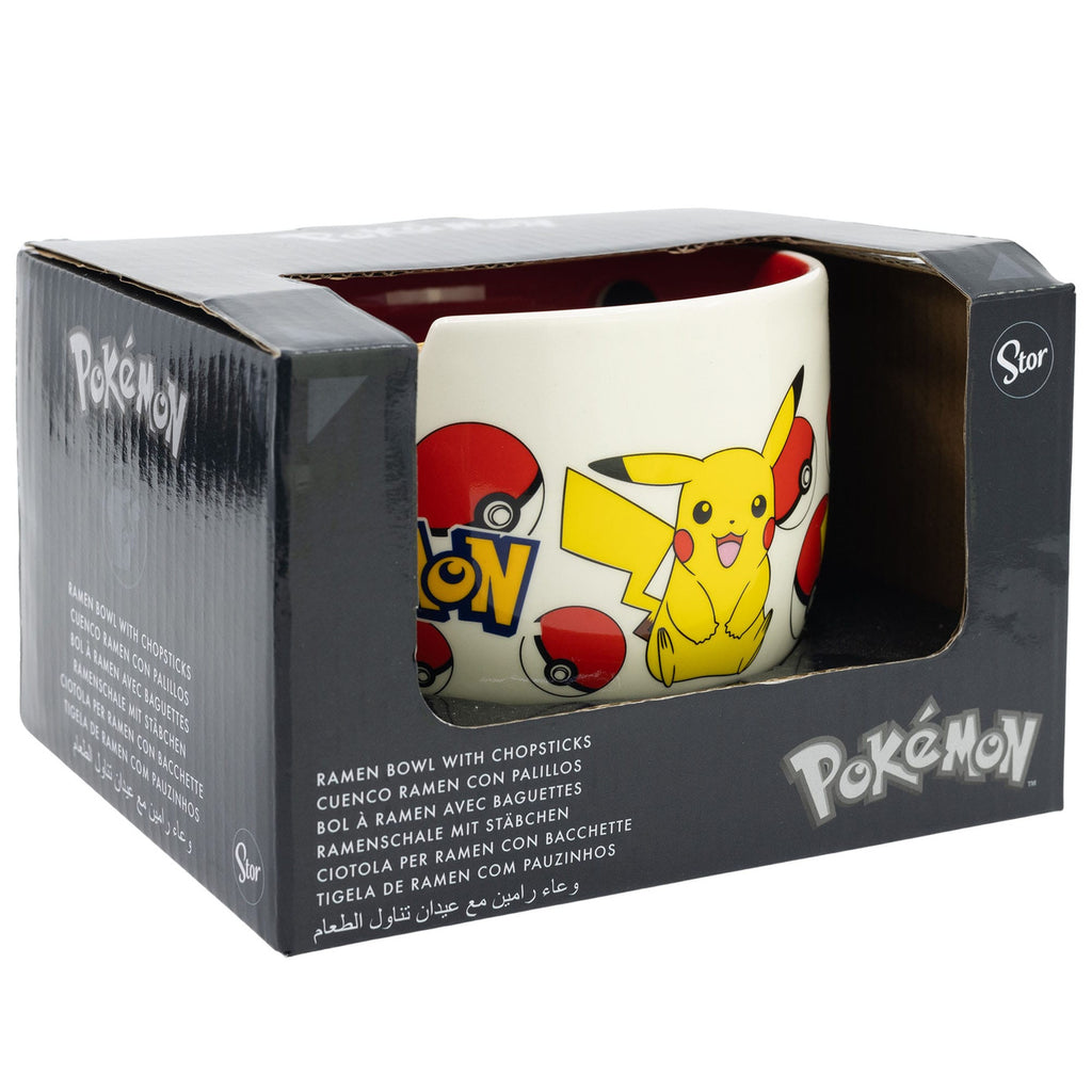 Imagen del producto Bol de ramen Pokémon con palillos Face