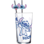 Imagen del producto Lilo & Stitch vaso de cristal Tumbler con pajitas Stitch 485 ml