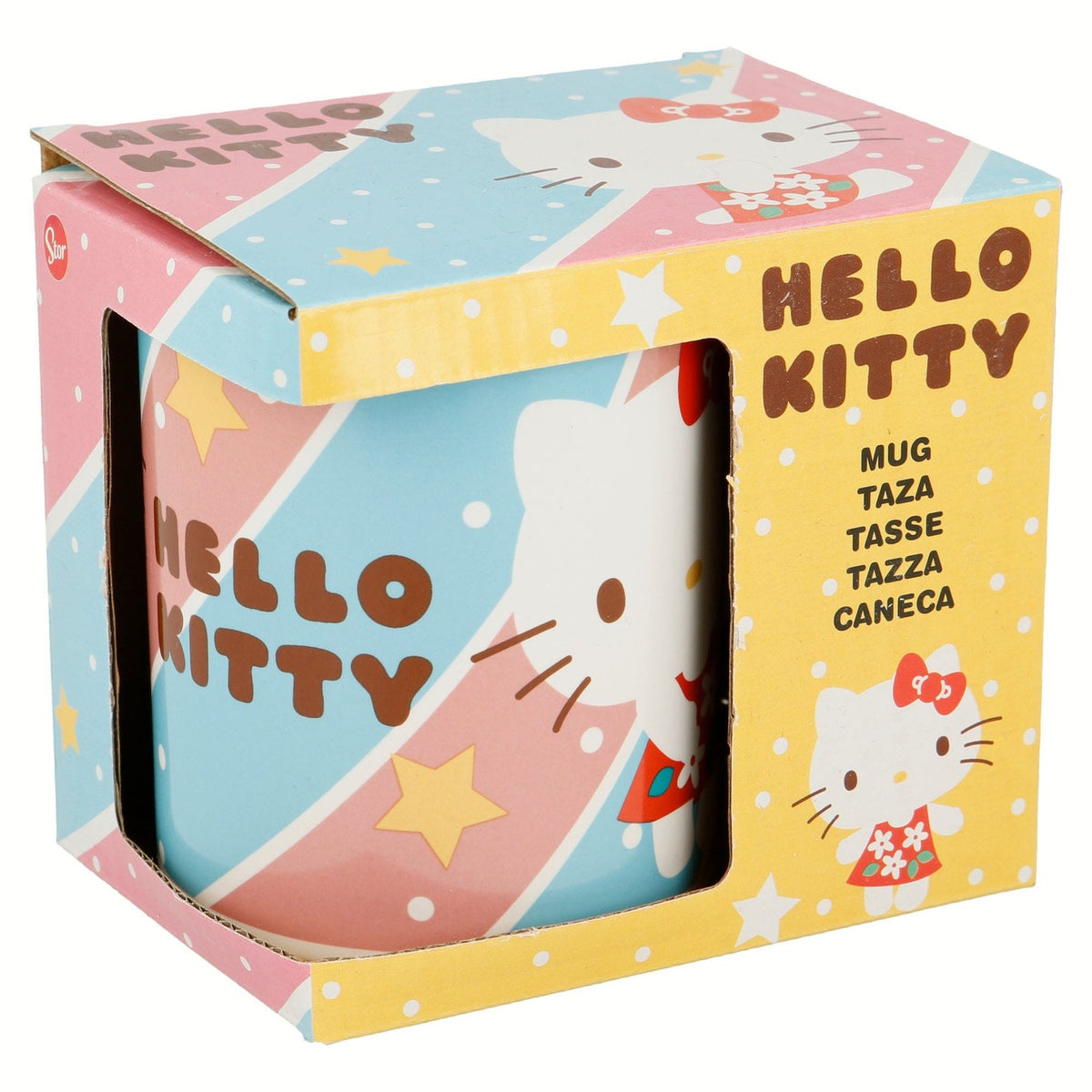 Imagen del producto Sanrio Taza Cute Hello Kitty Vestido Rojo 325 ml