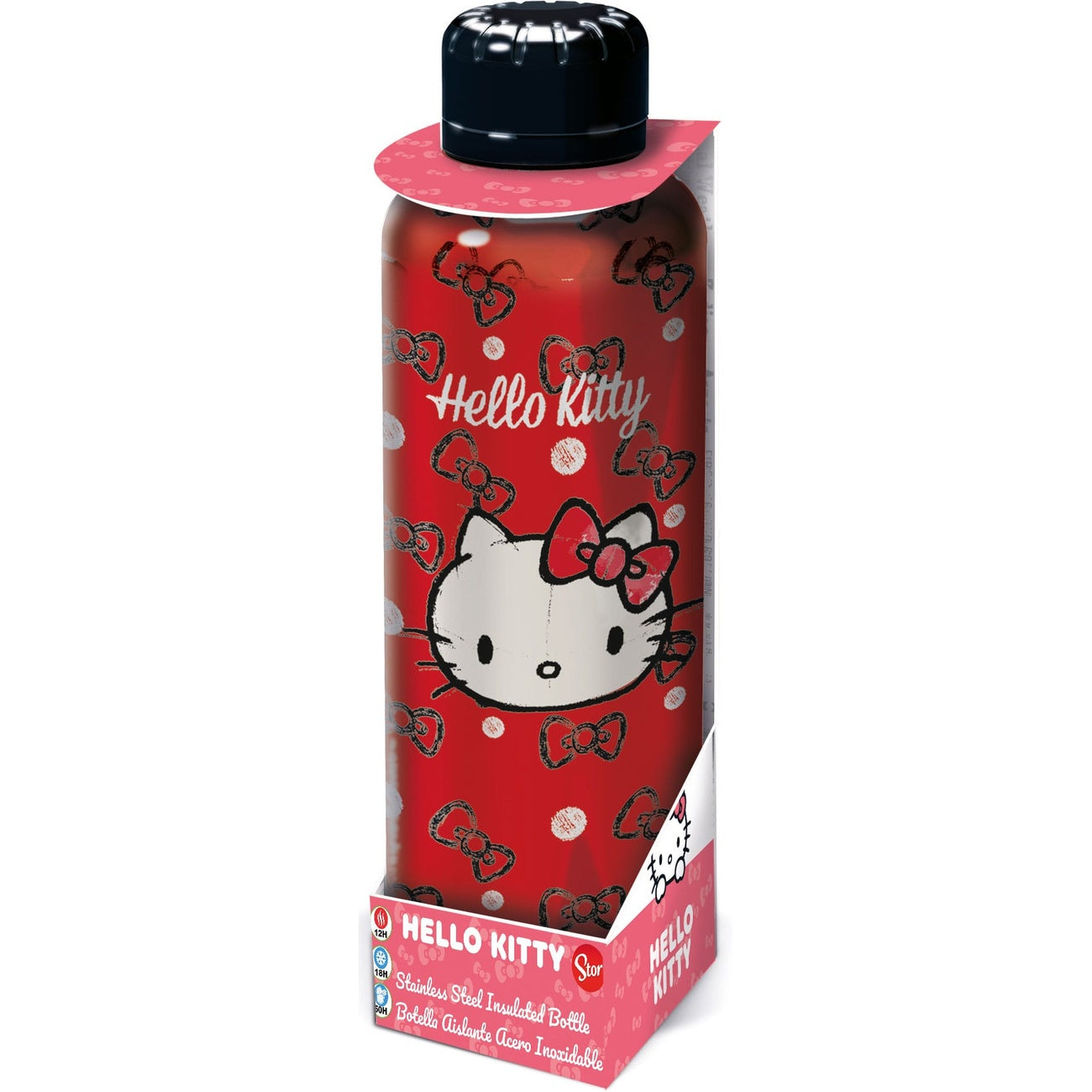 Imagen del producto Botella Sanrio de acero inoxidable Hello Kitty