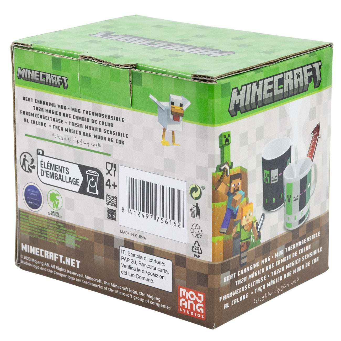 Product image Minecraft Mug with Heat Change Squared Pattern 325 ml