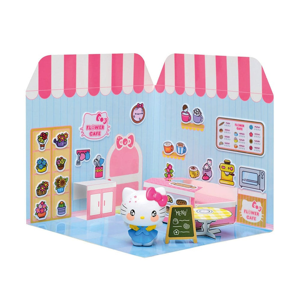 Imagen del producto Hello Kitty and Friends Mini Figura Sticker House Hello Kitty Flower Café