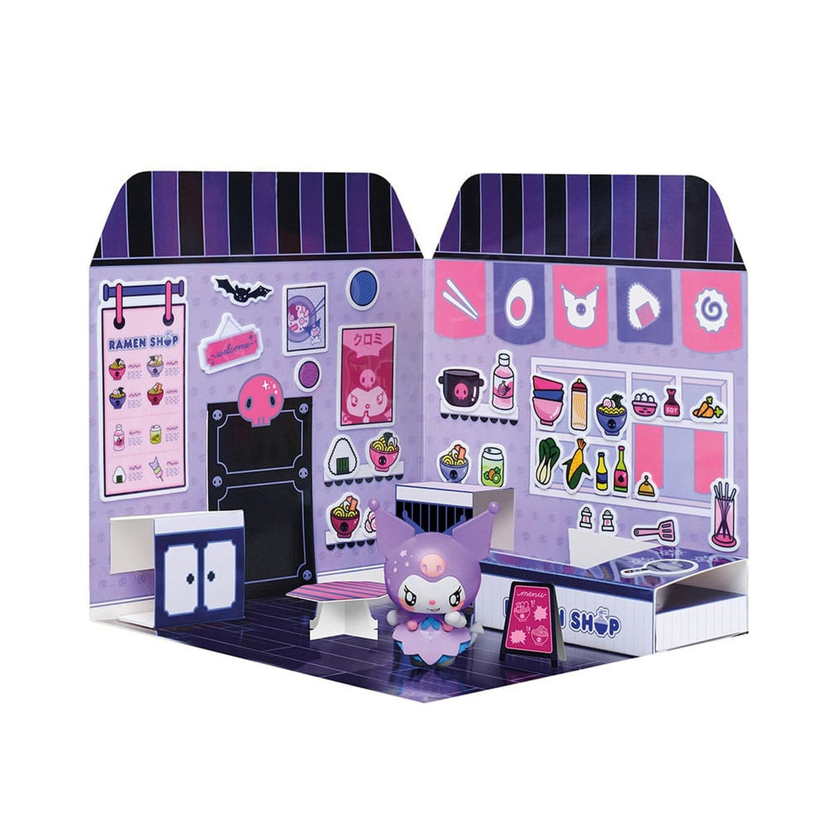 Imagen del producto Hello Kitty and Friends Mini Figura Sticker House Kuromi Ramen Shop