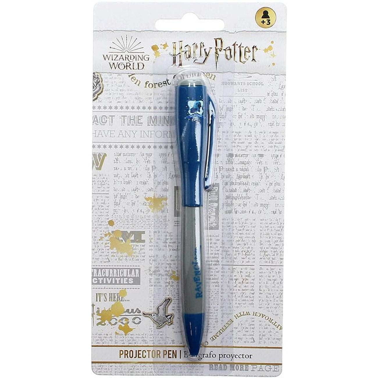 Imagen del producto Harry Potter Bolígrafo con proyector de luz Ravenclaw