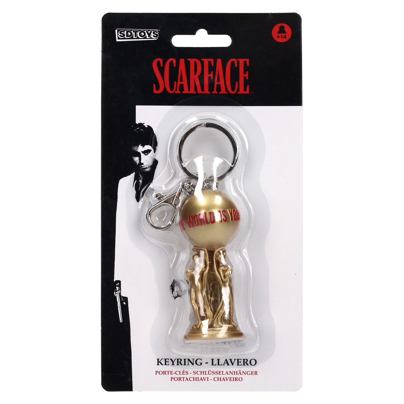 Product image Scarface Keychain The World is Yours 2 cm