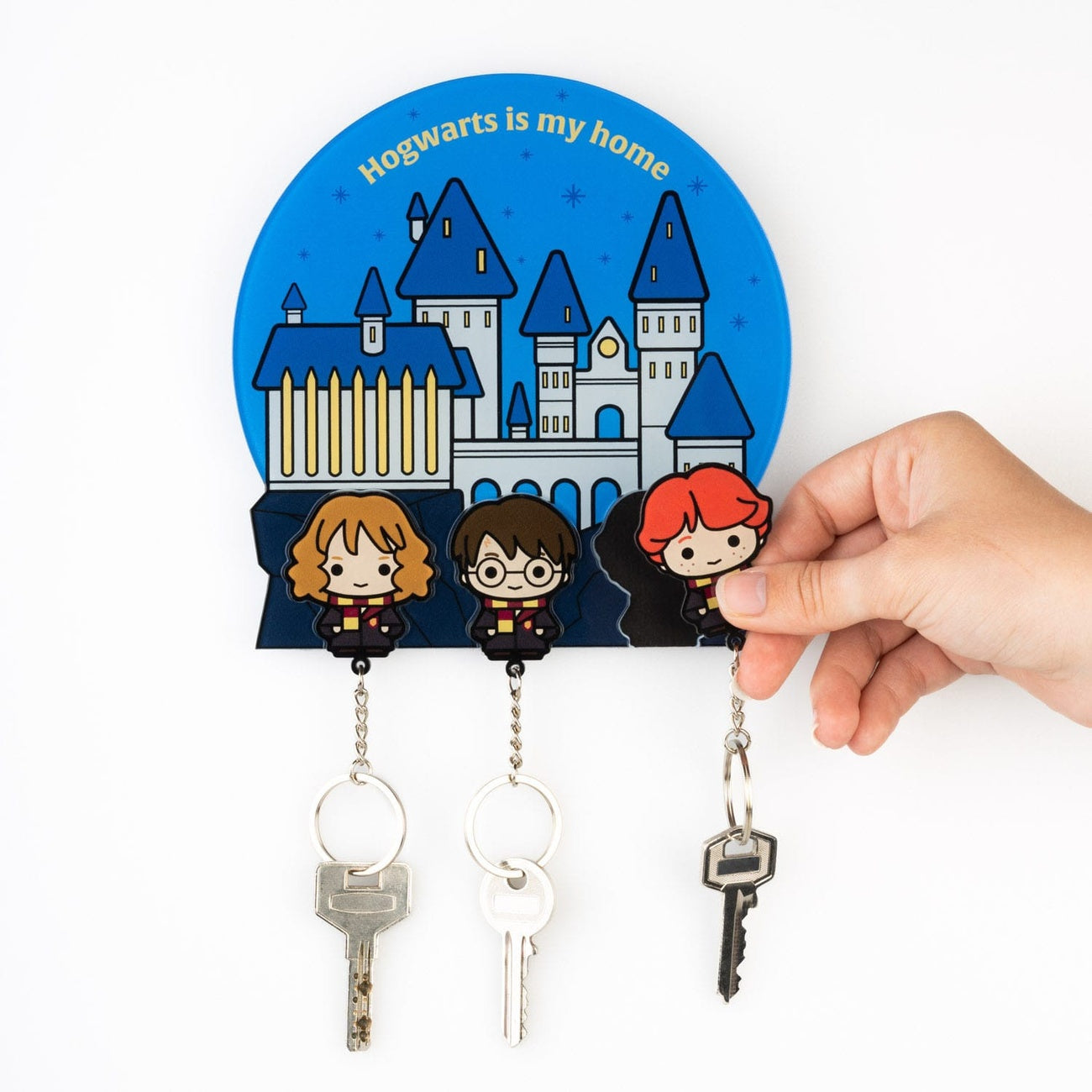 Imagen del producto Perchero para llaves Harry Potter incl. 3 llaveros