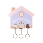 Imagen del producto Perchero para llaves Pusheen incl. 3 llaveros