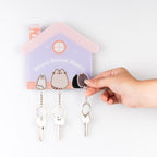 Imagen del producto Perchero para llaves Pusheen incl. 3 llaveros