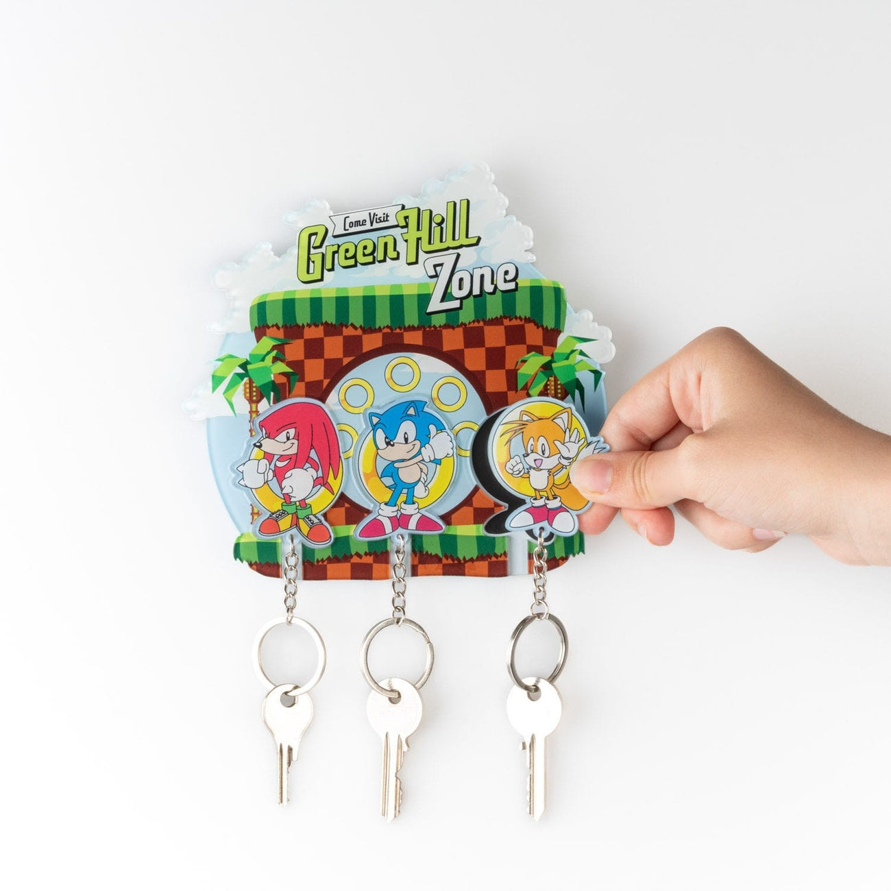 Imagen del producto Sonic the Hedgehog perchero para llaves incl. 3 llaveros