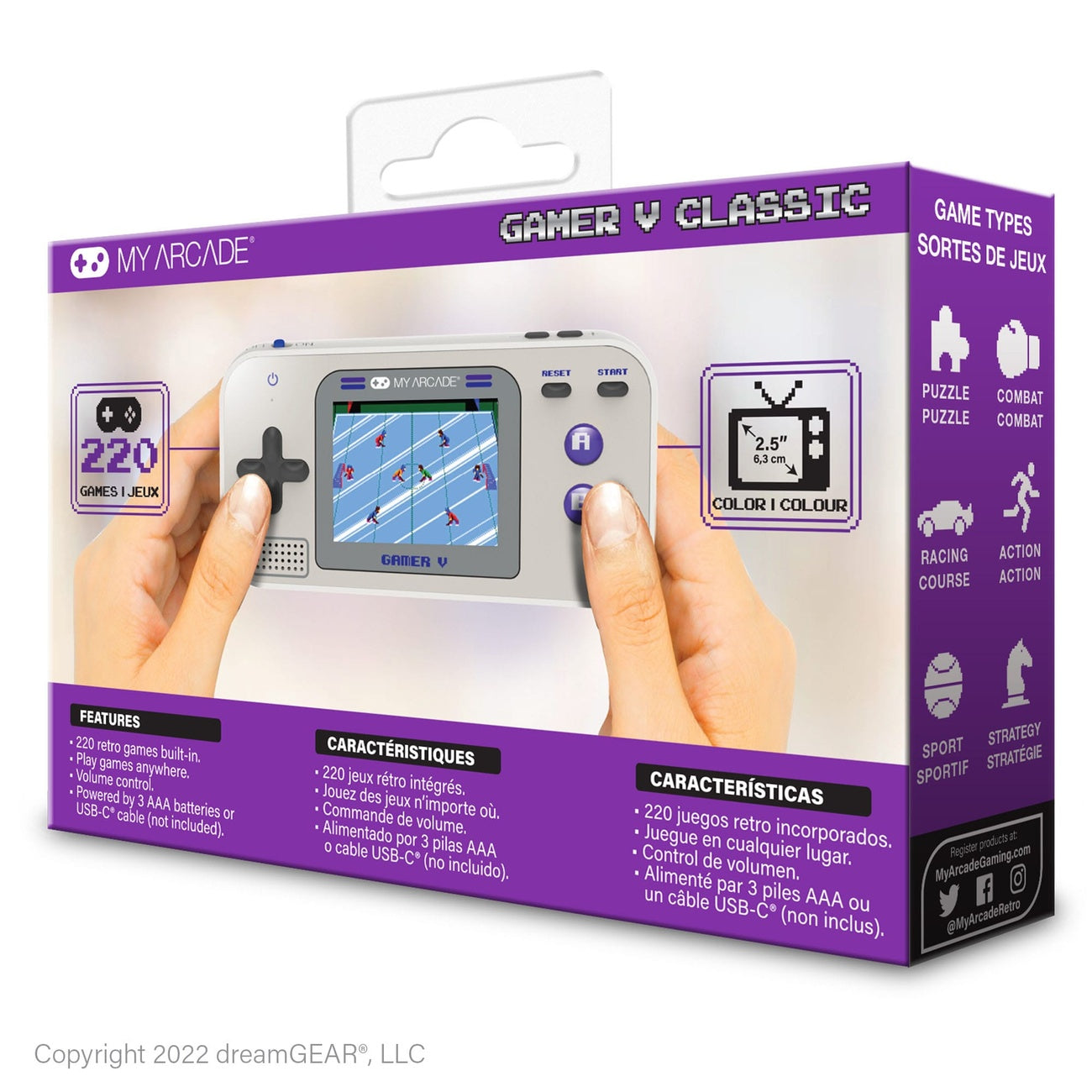 Imagen del producto My Arcade consola de juego portátil Gamer V Classic