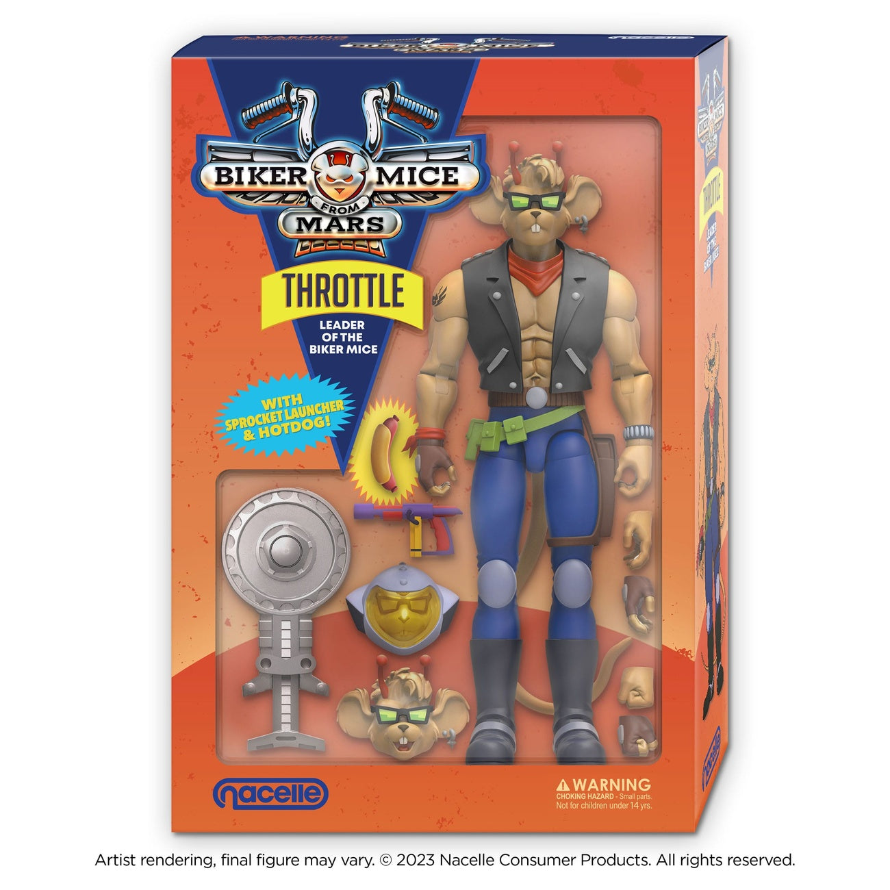 Imagen del producto Figura de acción Biker Mice From Mars Throttle 18 cm