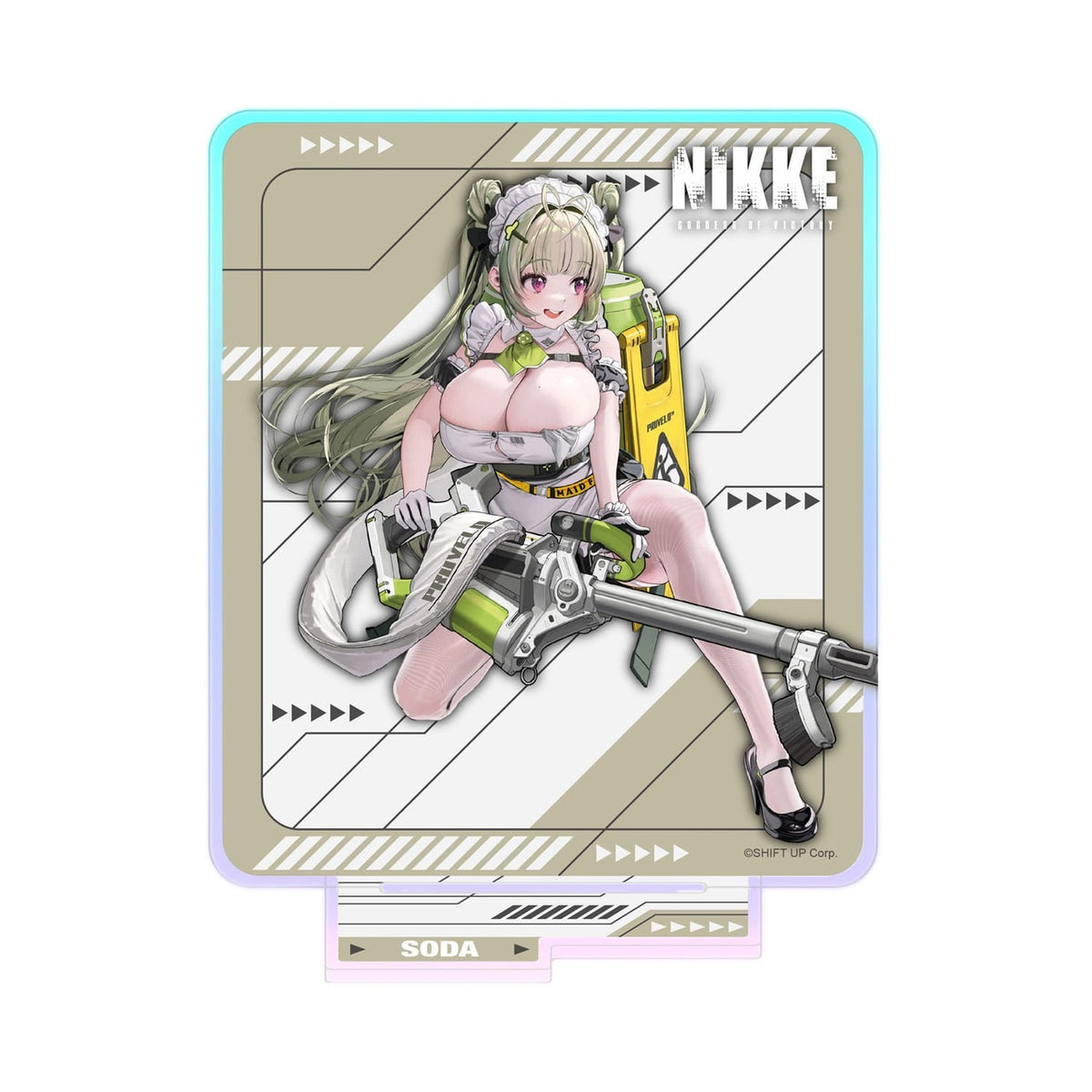 Imagen del producto Goddess of Victory: Nikke Crouching Series Soporte acrílico Soda Holographic 14 cm