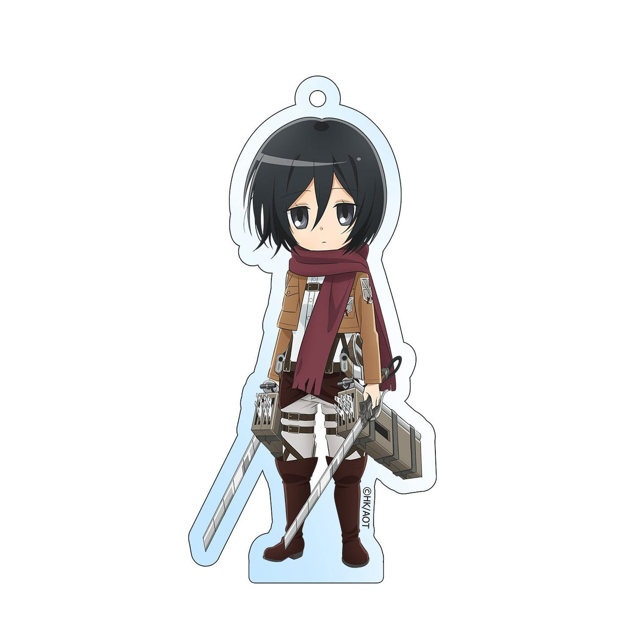 Imagen del producto Attack on Titan Llavero acrílico Mikasa Holographic 8 cm