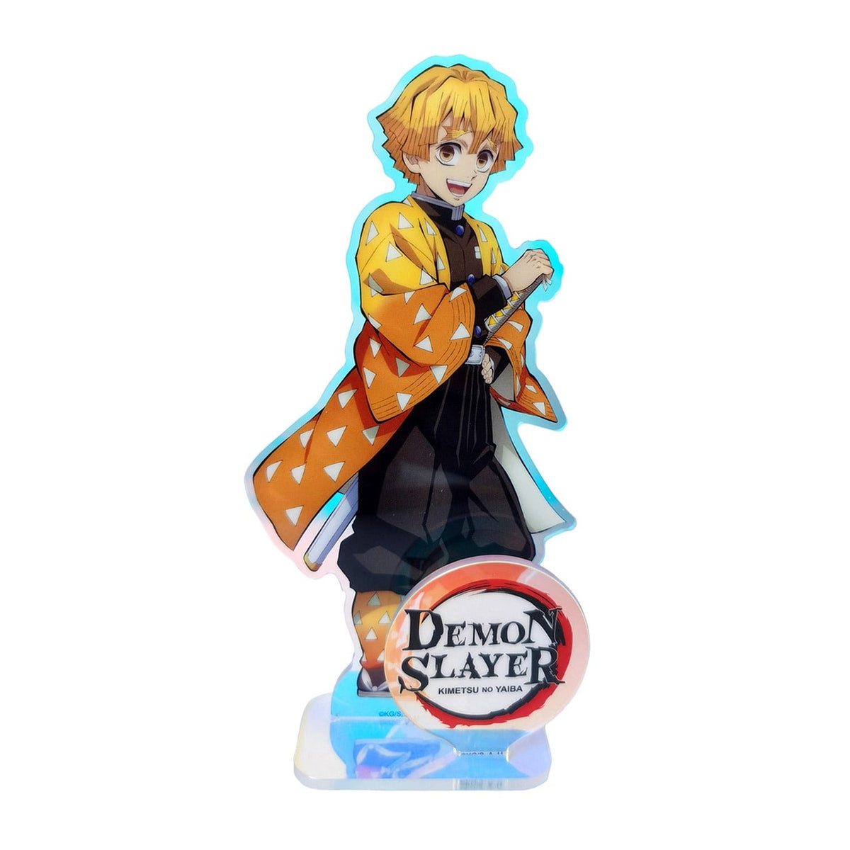 Imagen del producto Demon Slayer: Kimetsu no Yaiba Figura Acrílica Zenitsu Holographic 15 cm