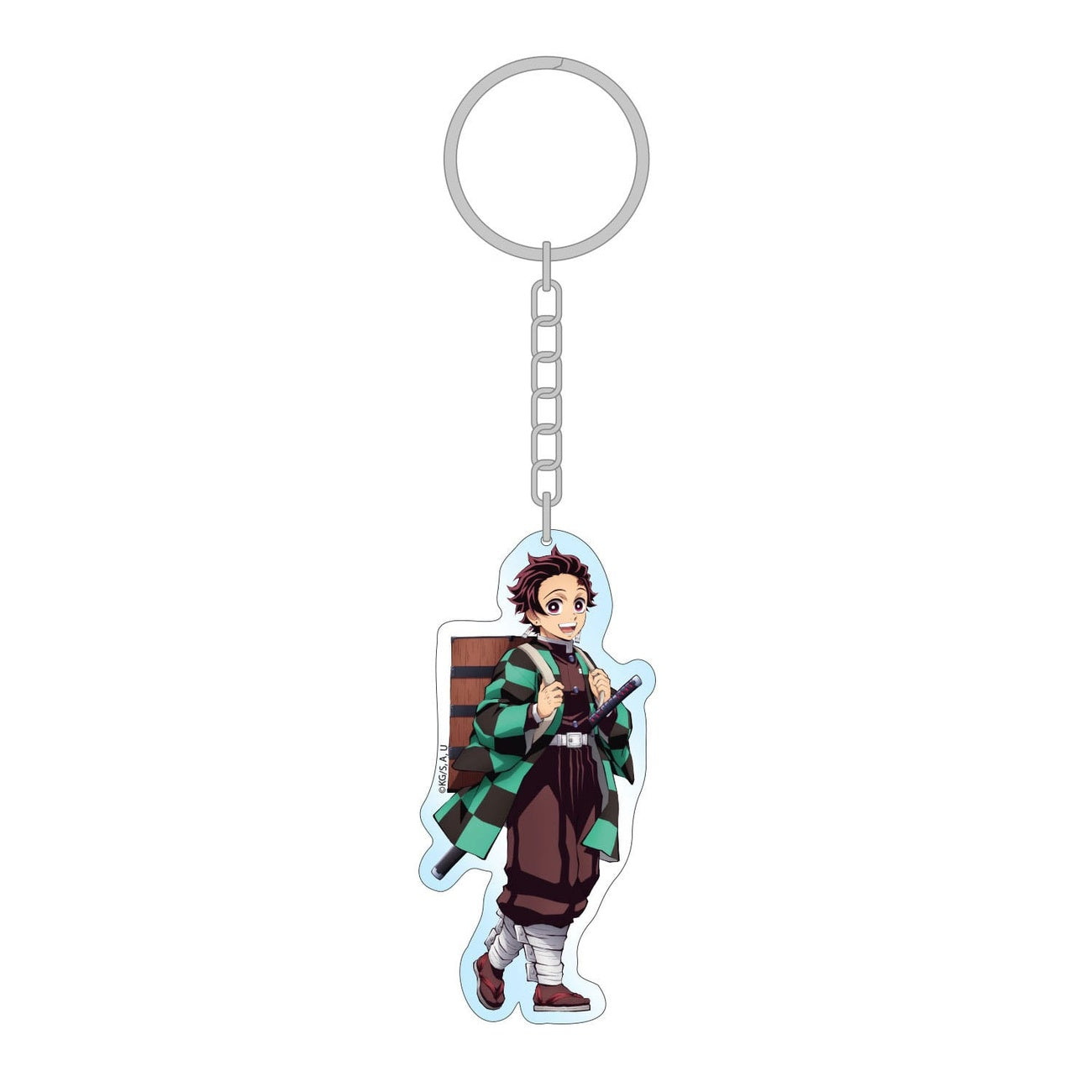 Imagen del producto Demon Slayer: Kimetsu no Yaiba Llavero acrílico Tanjiro Holographic 8 cm
