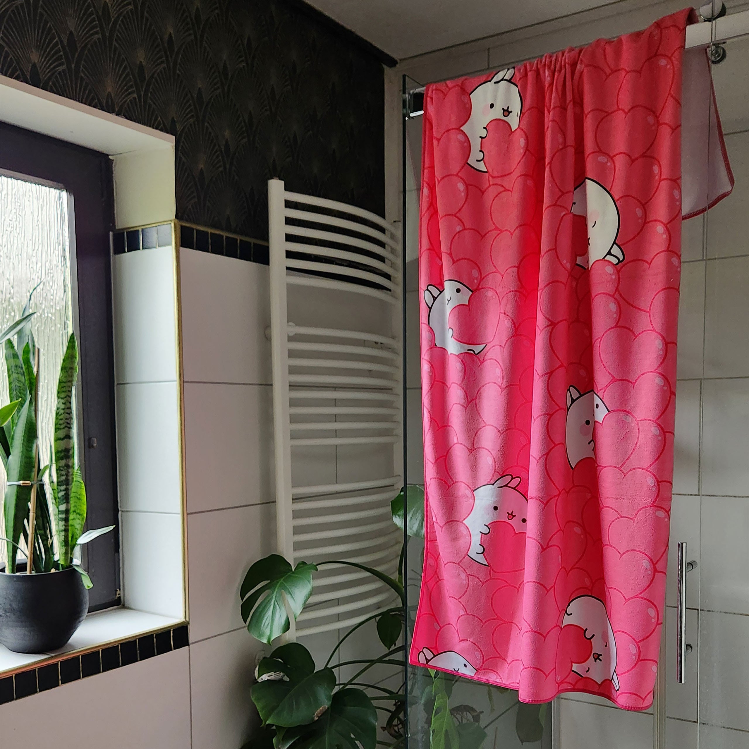 Imagen del producto Toalla Molang Hearts 150 x 75 cm