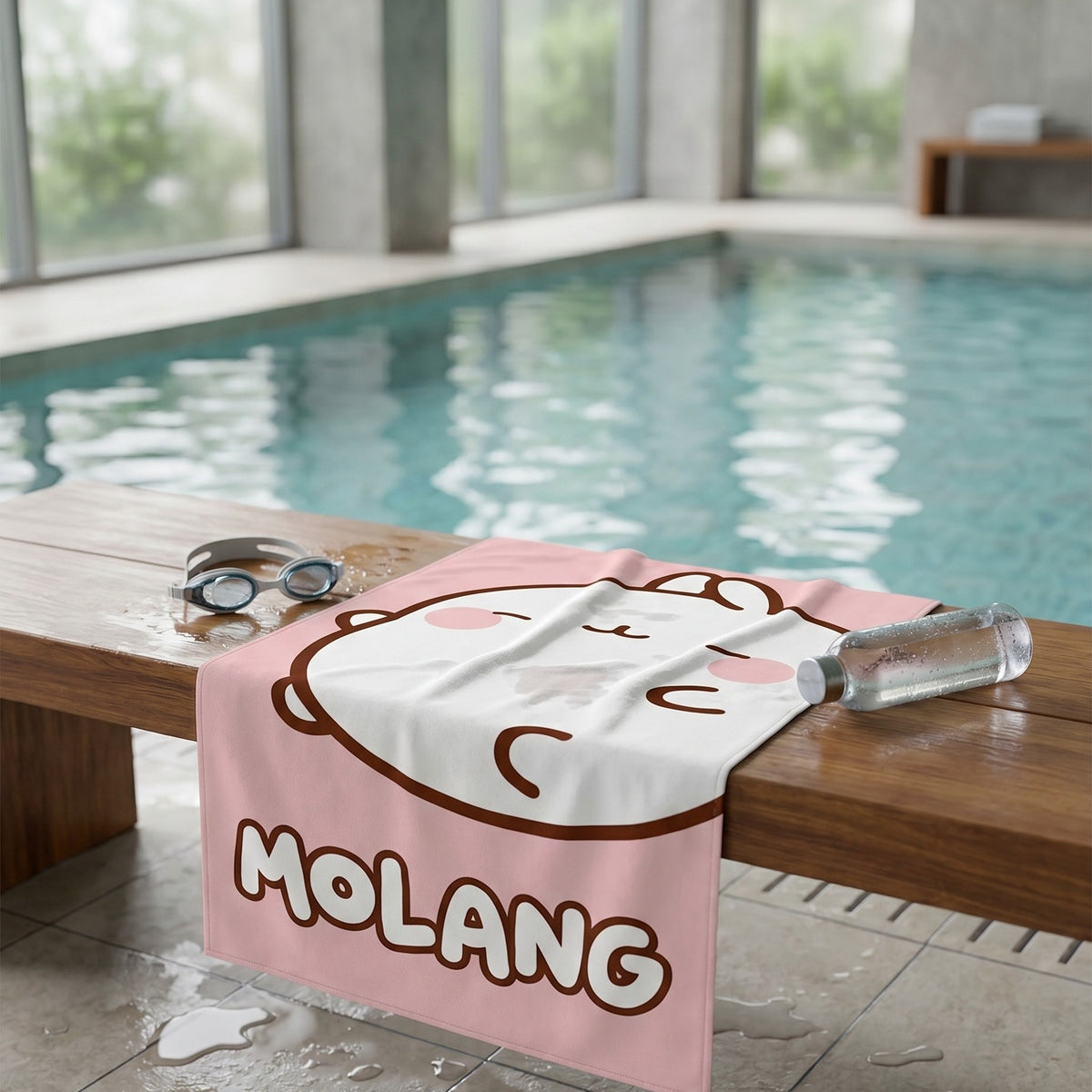 Imagen del producto Toalla Molang Rosa 150 x 75 cm