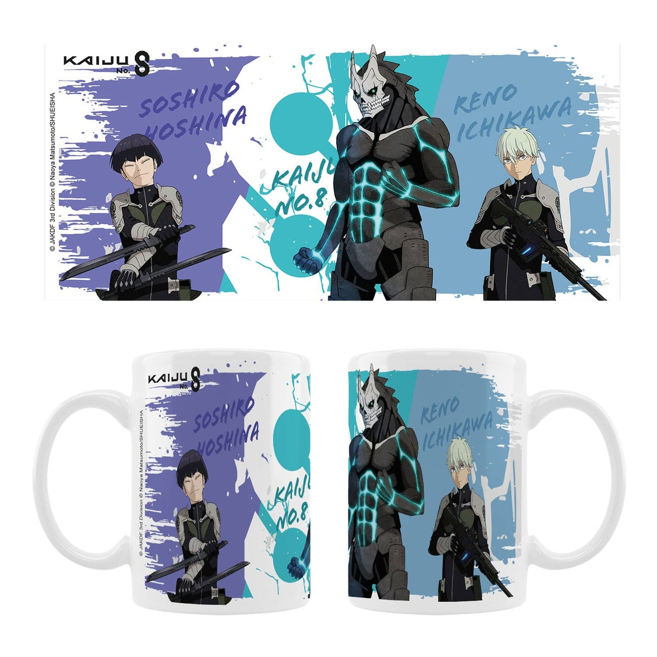 Imagen del producto Kaiju No. 8 Taza de cerámica Kaiju No. 8, Reno Ichikawa, Soshiro Hoshina Temporada 2
