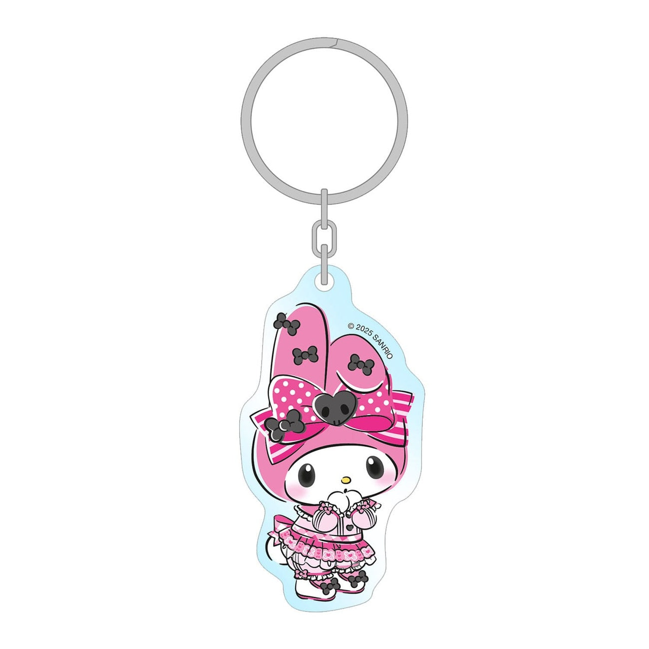 Imagen del producto Sanrio Pink Black Party Series llavero acrílico My Melody 7 cm