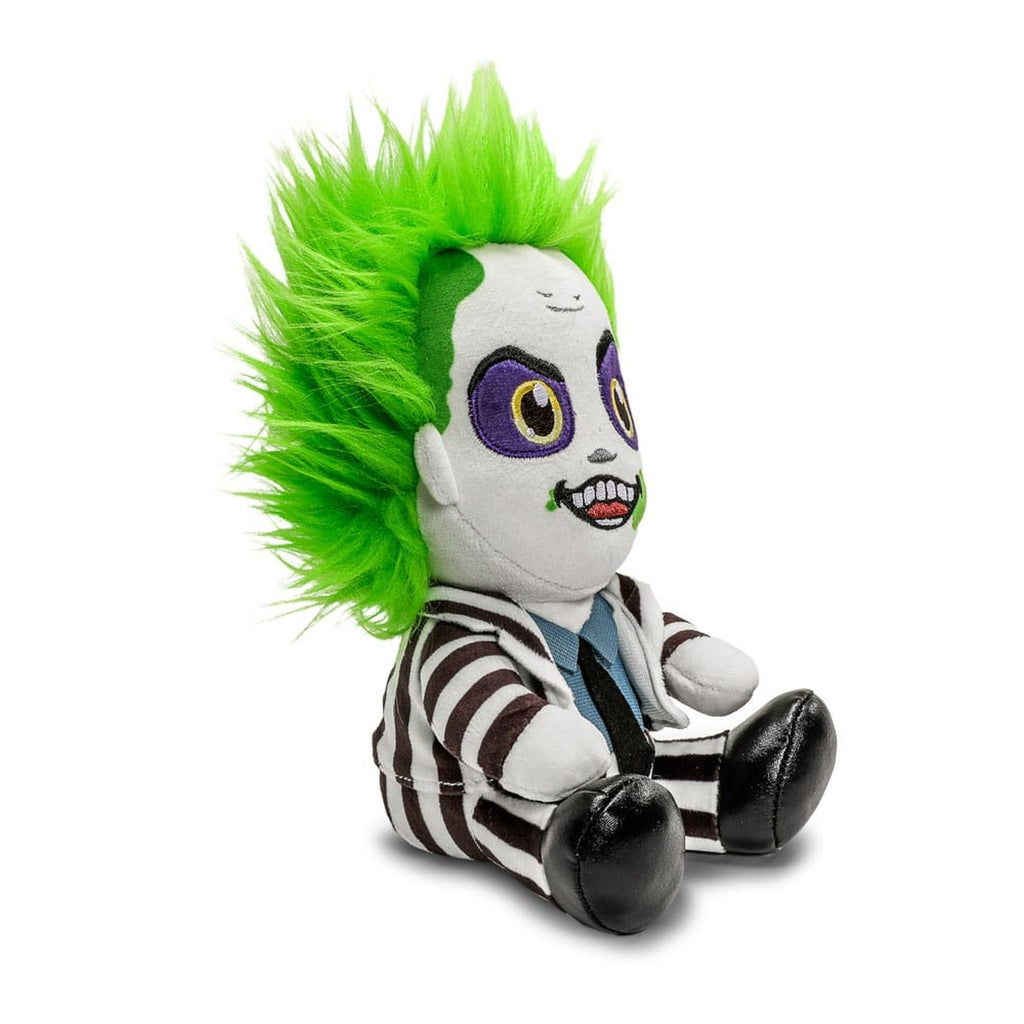 Imagen del producto Peluche Beetlejuice Phunny Beetlejuice sentado con traje a rayas 18 cm