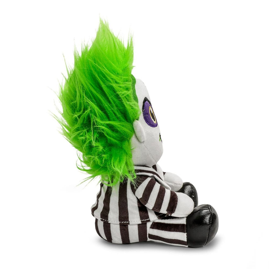 Imagen del producto Peluche Beetlejuice Phunny Beetlejuice sentado con traje a rayas 18 cm