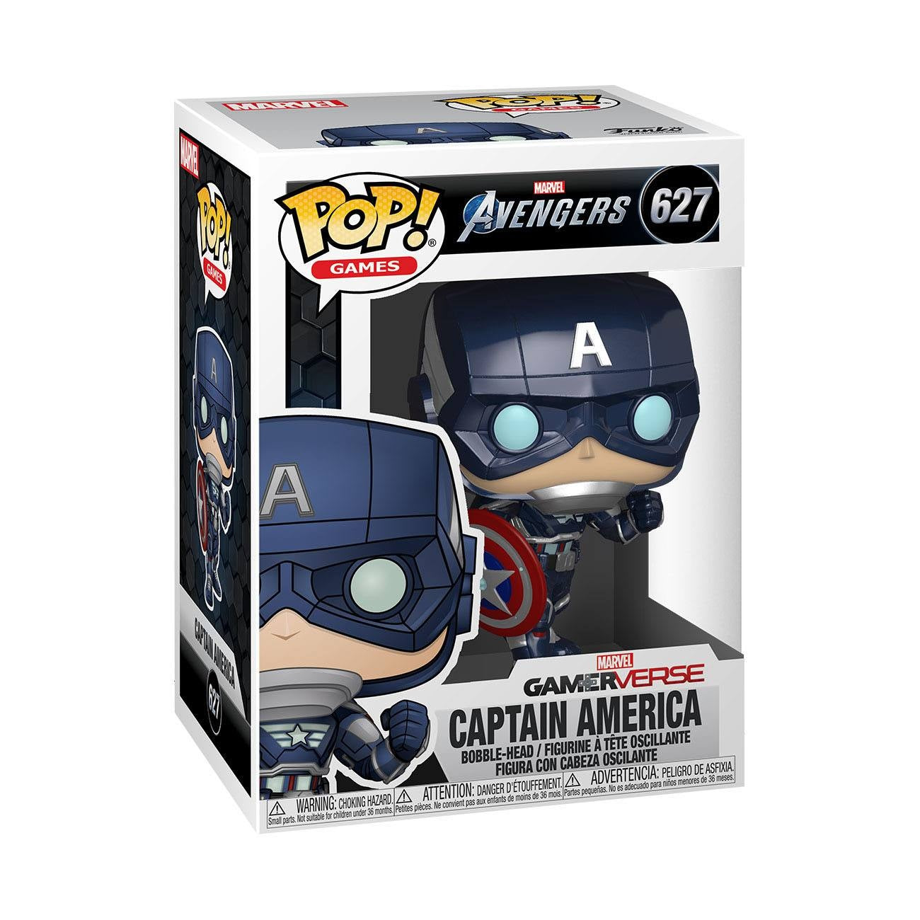 Imagen del producto Marvel's Avengers (videojuego 2020) POP! Marvel figura de vinilo Captain America 9 cm