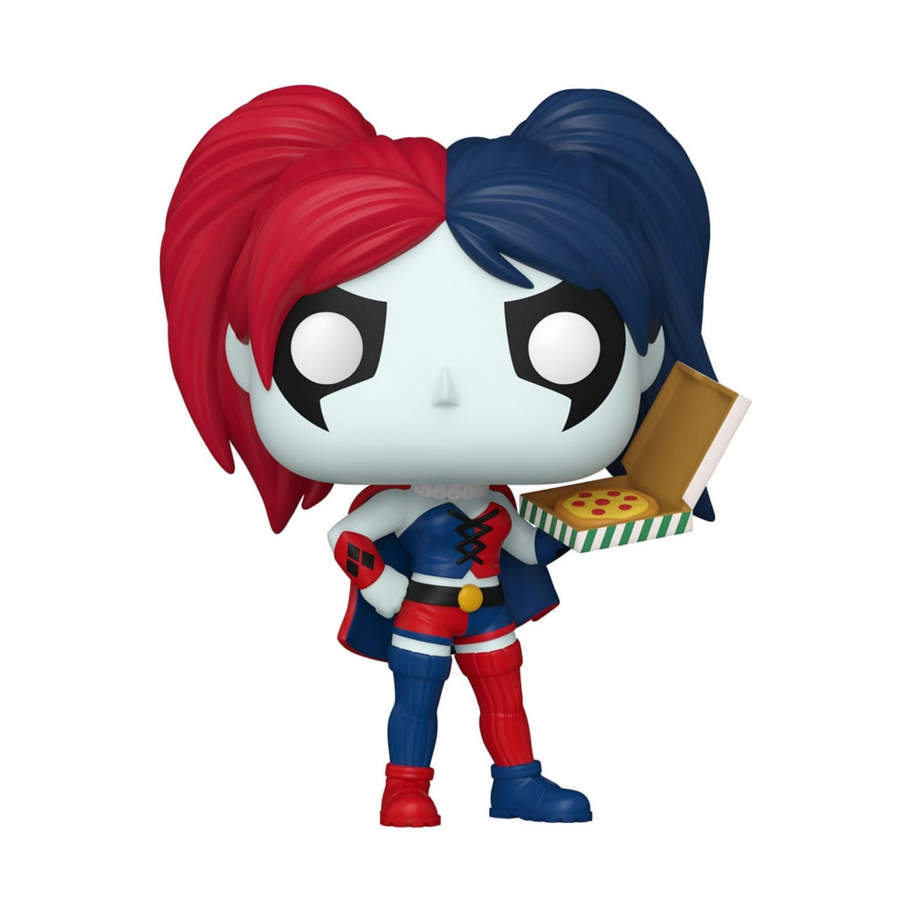 Imagen del producto DC Comics: Harley Quinn Takeover POP! Heroes figura de vinilo Harley with Pizza 9 cm