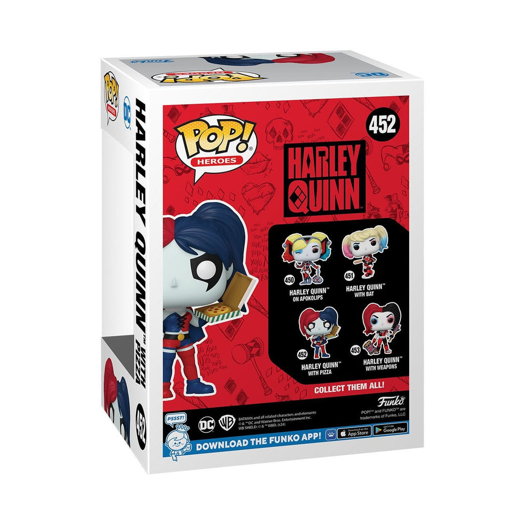 Imagen del producto DC Comics: Harley Quinn Takeover POP! Heroes figura de vinilo Harley with Pizza 9 cm