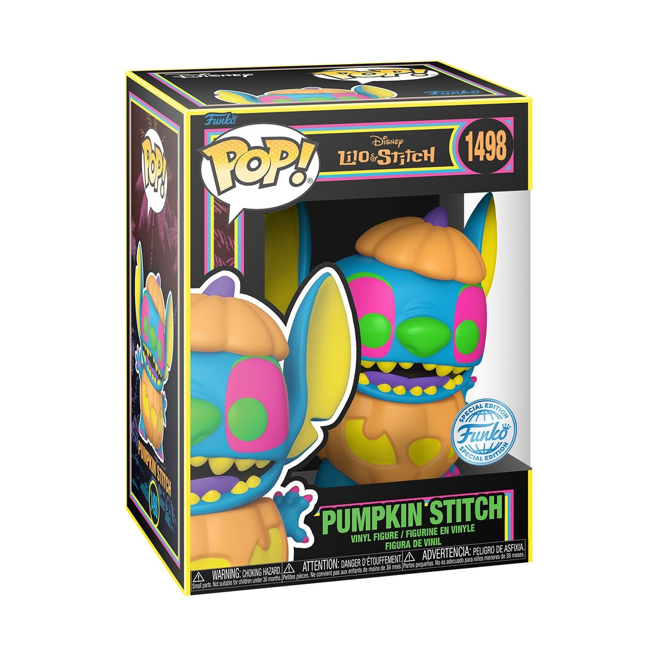 Product image Lilo & Stitch POP! Disney Vinyl Figure Blacklight Pumpkin Stitch 9 cm