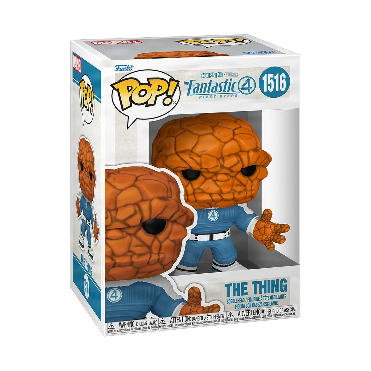Imagen del producto The Fantastic Four: First Steps Figura POP! Marvel The Thing de vinilo 9 cm