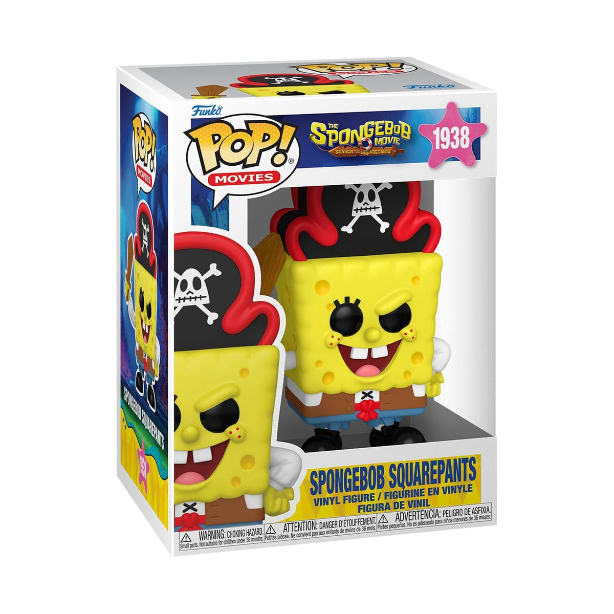 Imagen del producto Figura POP! Vinyl Bob Esponja SquarePants (Pirate) 9 cm