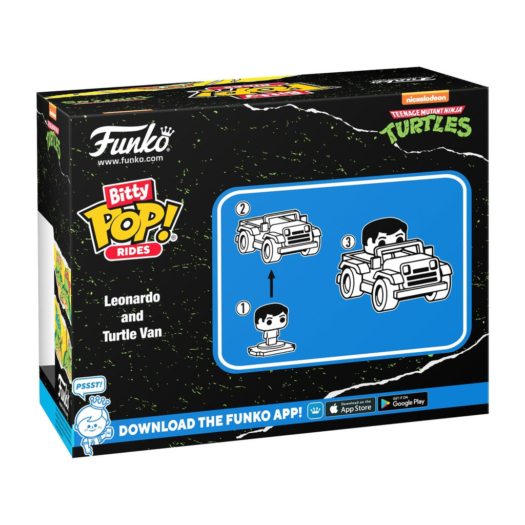 Imagen del producto Teenage Mutant Ninja Turtles POP! Rides figura de vinilo Leonardo con furgoneta 2,5 cm