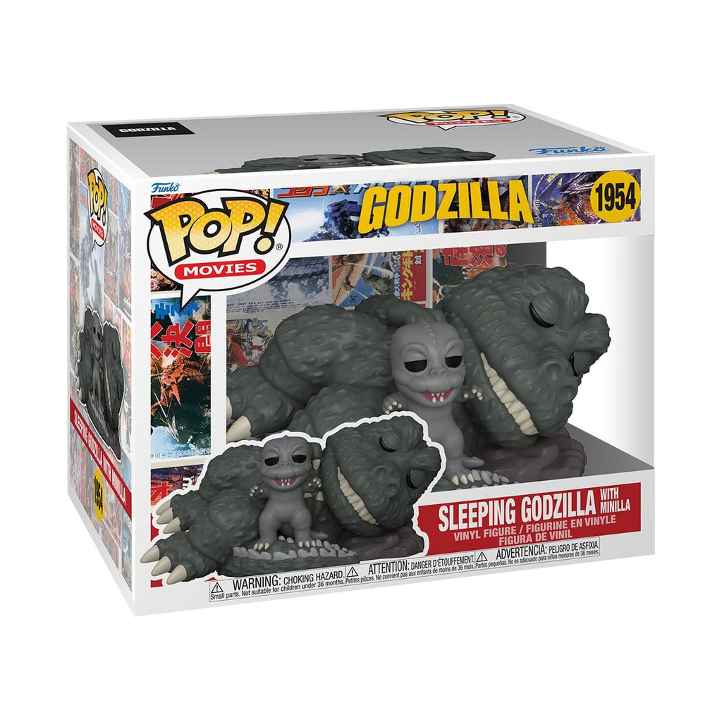 Imagen del producto Godzilla Super Sized POP! Movies figura de vinilo Sleeping Godzilla with Minilla 15 cm