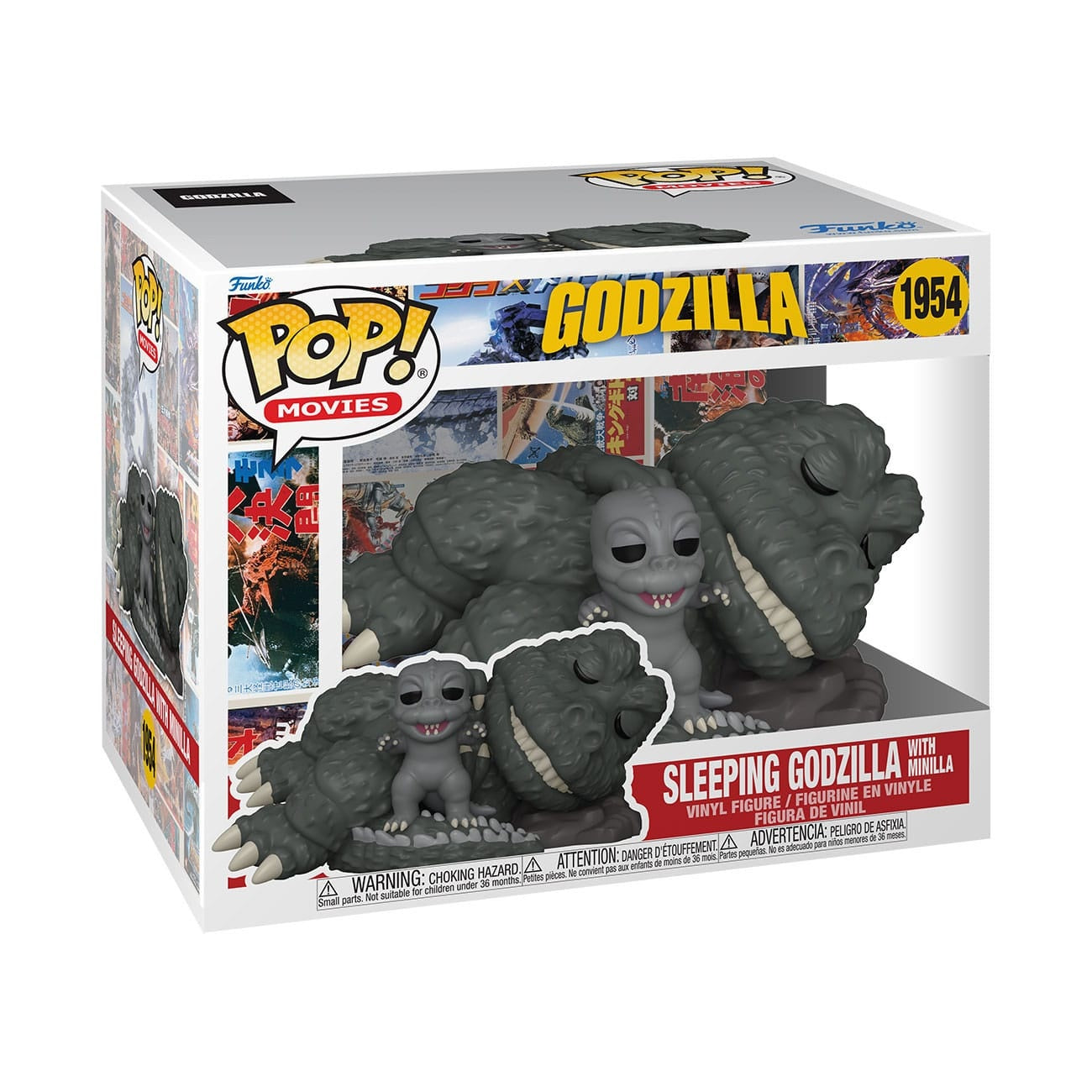 Imagen del producto Godzilla Super Sized POP! Movies figura de vinilo Sleeping Godzilla with Minilla 15 cm