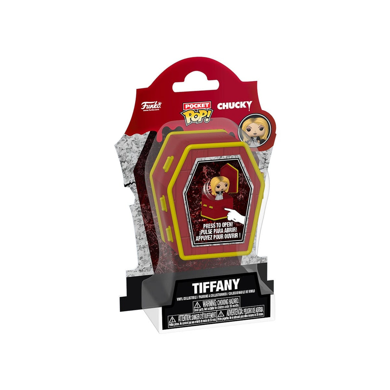 Imagen del producto Chucky – El Muñeco Diabólico Coffin Pocket POP! Figura de Vinilo Tiffany