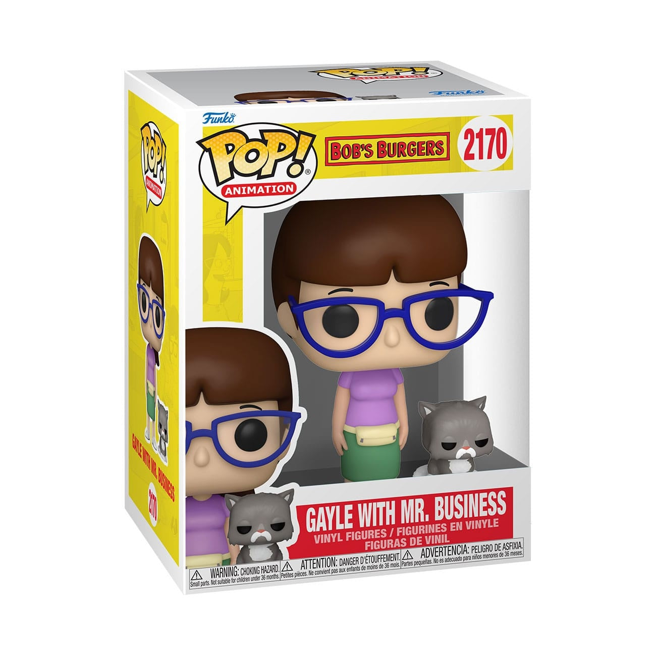 Imagen del producto Bob's Burgers figura TV POP! & Buddy de vinilo Gayle with Mr. Business 9 cm