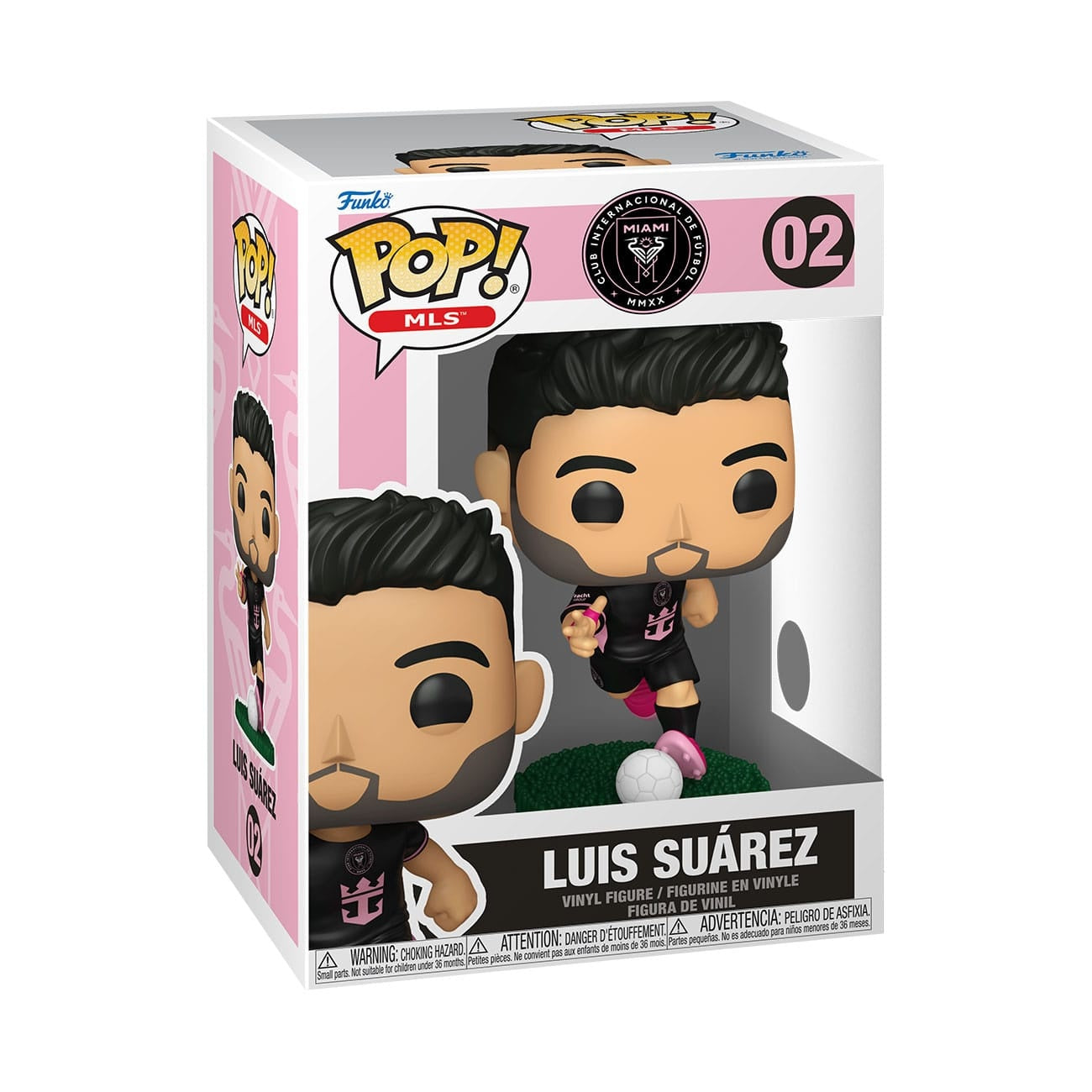 Imagen del producto Figura MLS POP! Sports Vinyl Inter Miami - Luis Suárez (away) 9 cm