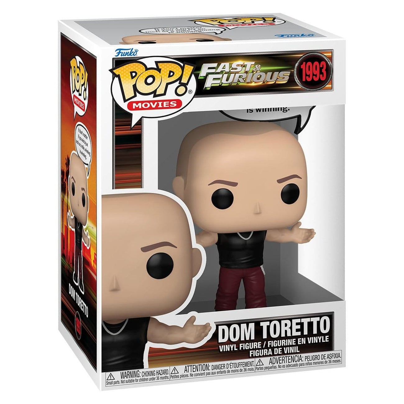 Imagen del producto Fast & Furious POP! Sayings figura de vinilo Dominic Toretto 9 cm